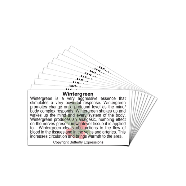 Wintergreen Essential Oil Product Cards Wholesale